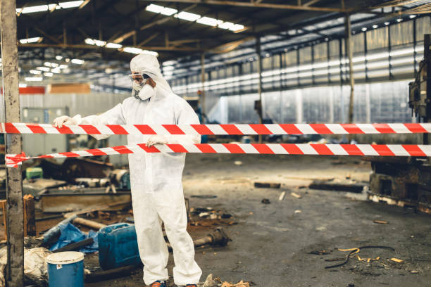 Professional Infectious Disease Decontamination technician working in Fort Lee, VA